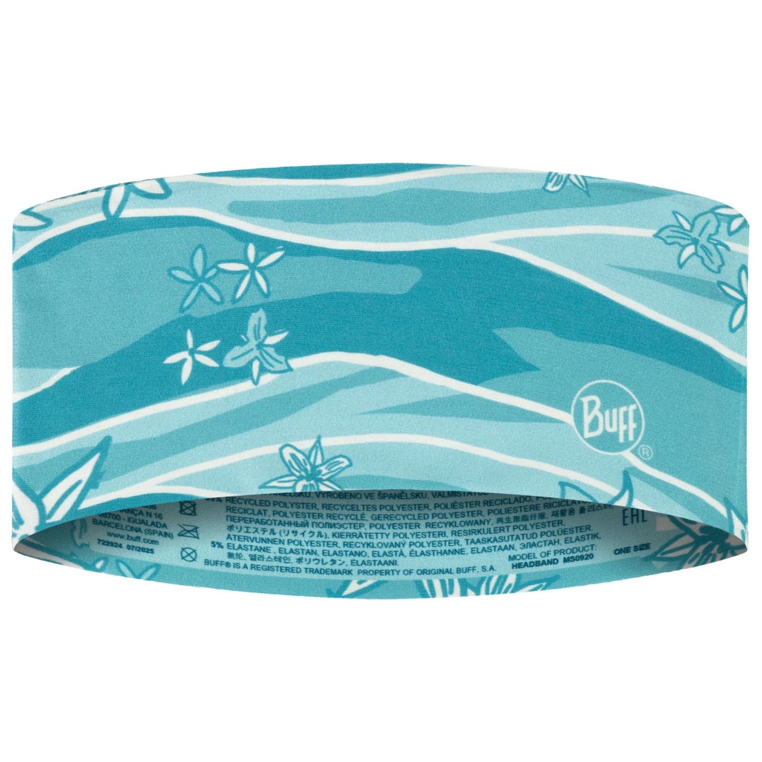 Детска лента за глава Buff Kid's Ecostretch Headband - Ashi Aqua Haze