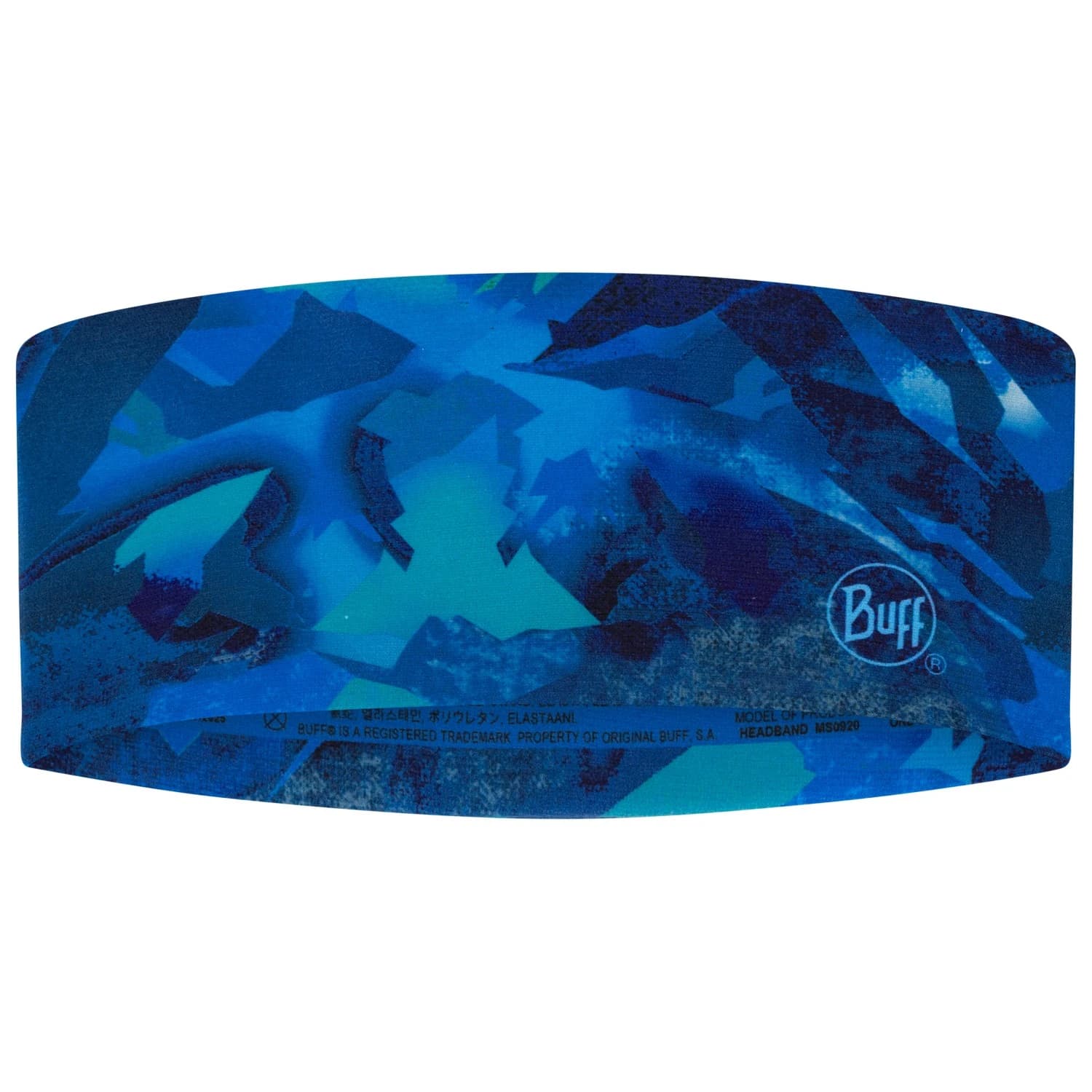 Детска лента за глава Buff Kid's Ecostretch Headband - High Mountain Blue