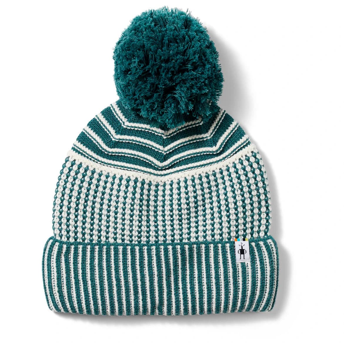 Зимна шапка (beanie) Smartwool Summit Knit Pom Beanie - Dusty Teal