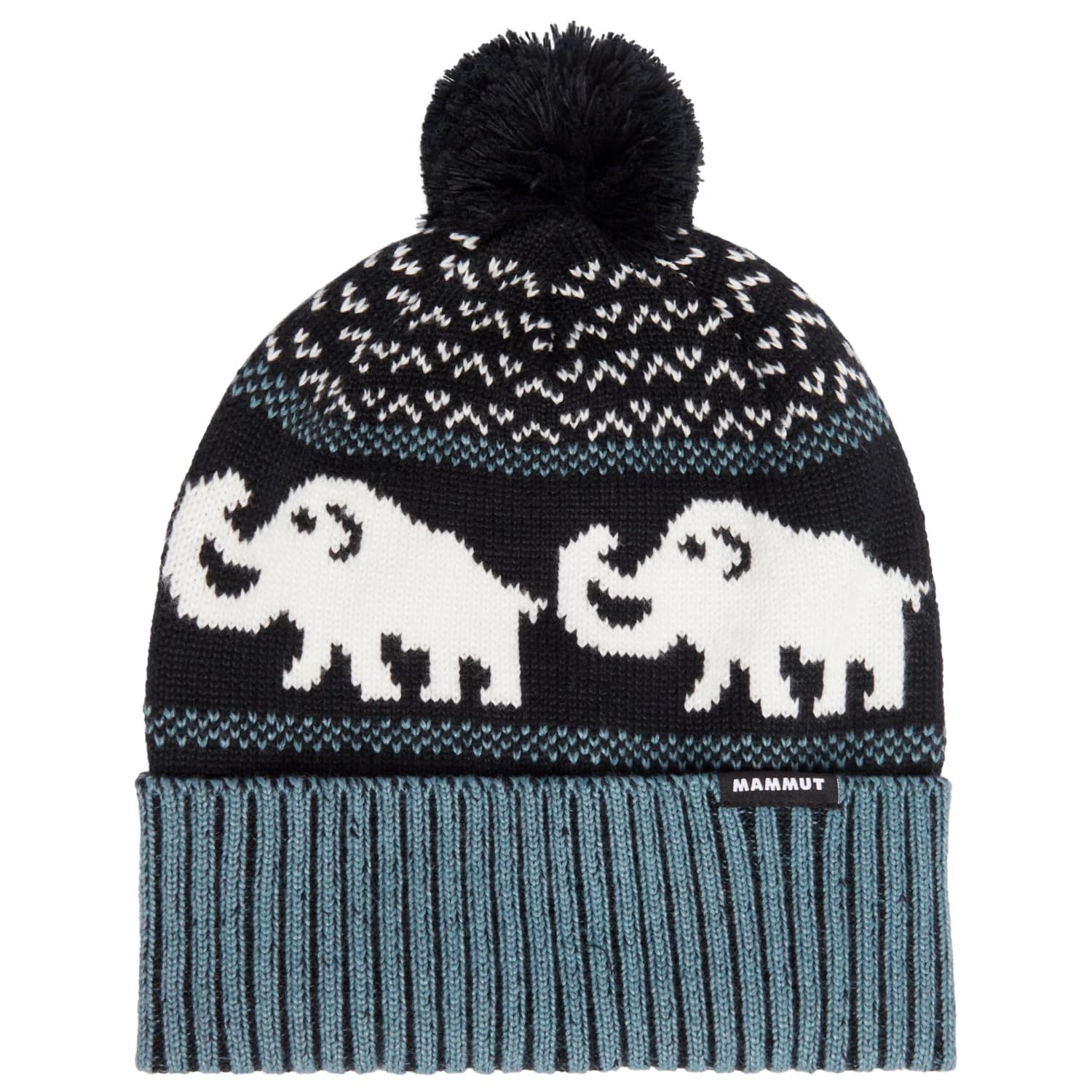Зимна шапка (beanie) Mammut Mammut Retro Beanie - Black / Strata