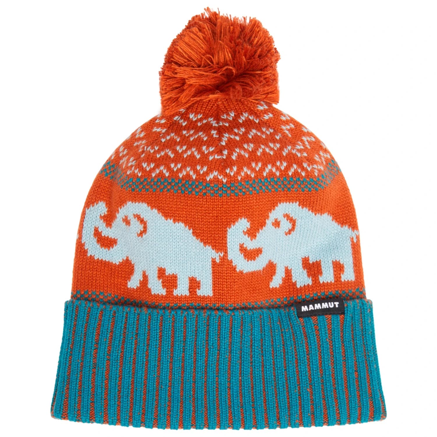 Зимна шапка (beanie) Mammut Mammut Retro Beanie - Deep Teal / Autumn Larice