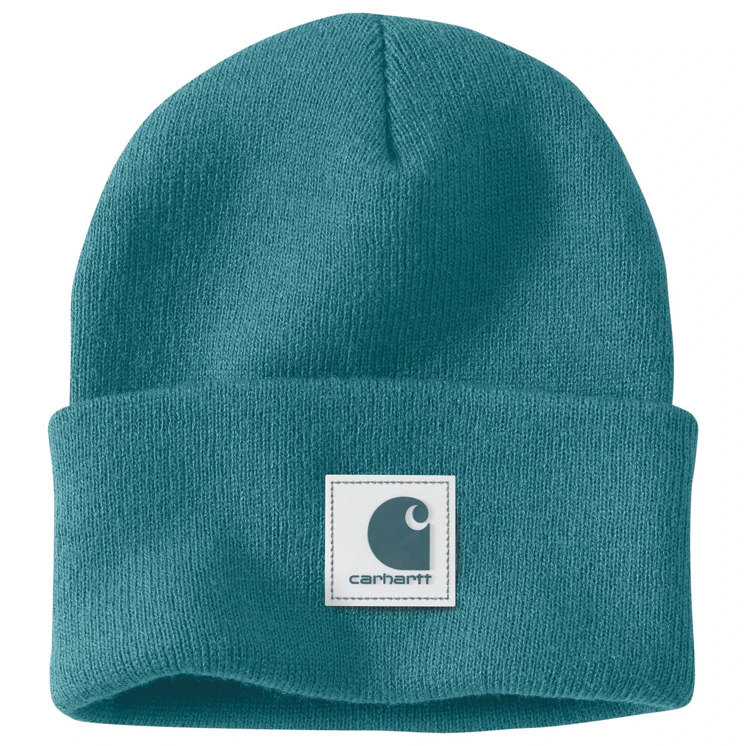 Мъжка зимна шапка (beanie) Carhartt Rubber Patch Watch Cap Beanie - Harbor Teal