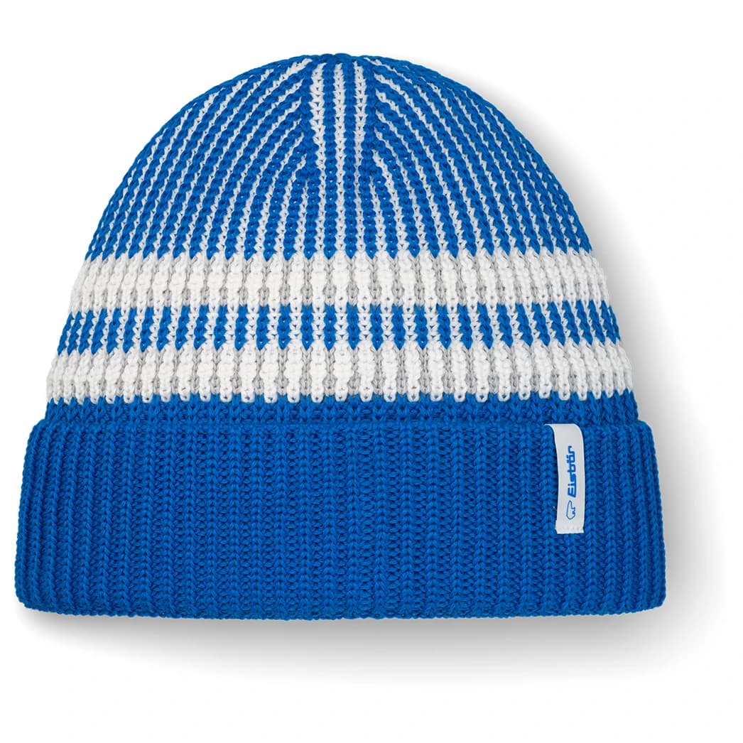 Зимна шапка (beanie) Eisbär Iska Mütze Beanie - Horizon Blue / White / Hellgrau
