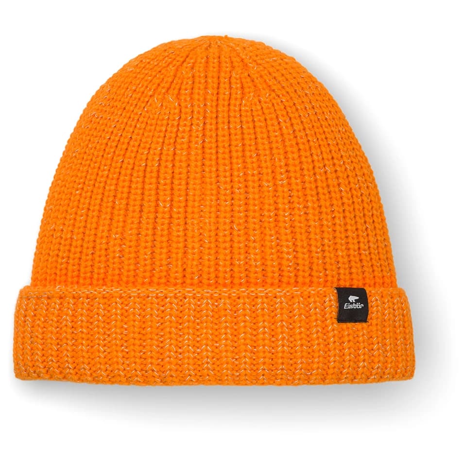 Детска зимна шапка (beanie) Eisbär Kid's Lenoko Reflective Mütze Beanie - Flame Orange