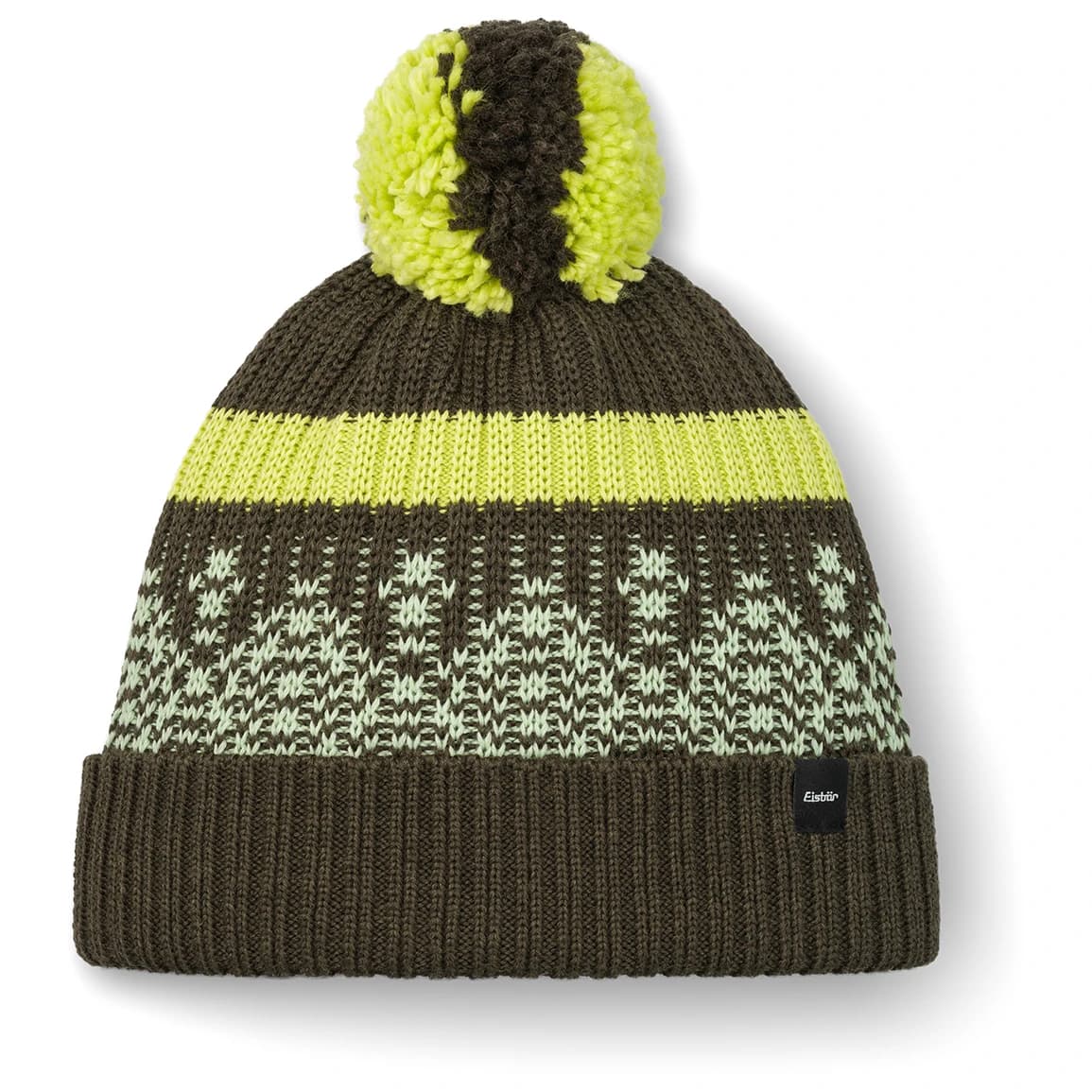 Зимна шапка (beanie) Eisbär Norrak Pompon Mütze Beanie - Outdoor Green / Arctic Basil / Winter