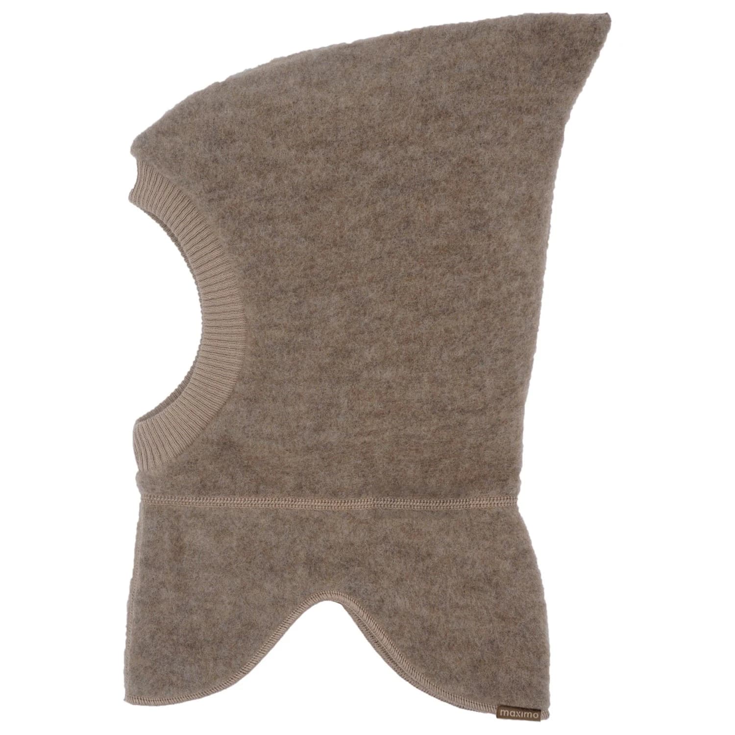 Детска балаклава maximo Kid's Jersey Fleece Schlupfmütze Balaclava - Brown Melange
