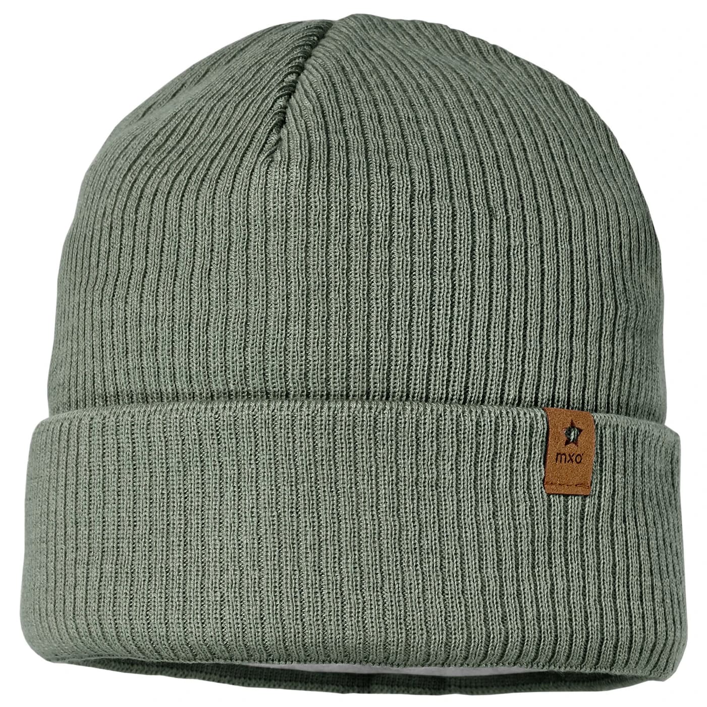Детска зимна шапка (beanie) maximo Kid's Rippen Mütze m. Umschlag Beanie - Khaki Grey