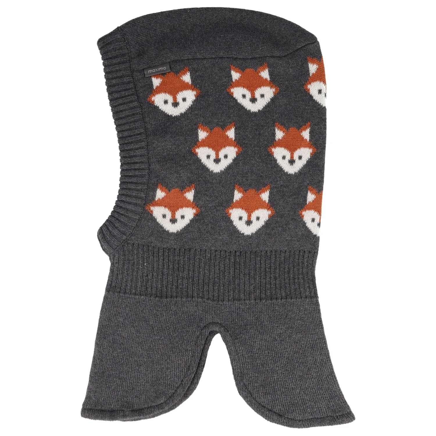 Детска балаклава maximo Kid's Schlupfmütze Fuchs Balaclava - Anthracite Melange