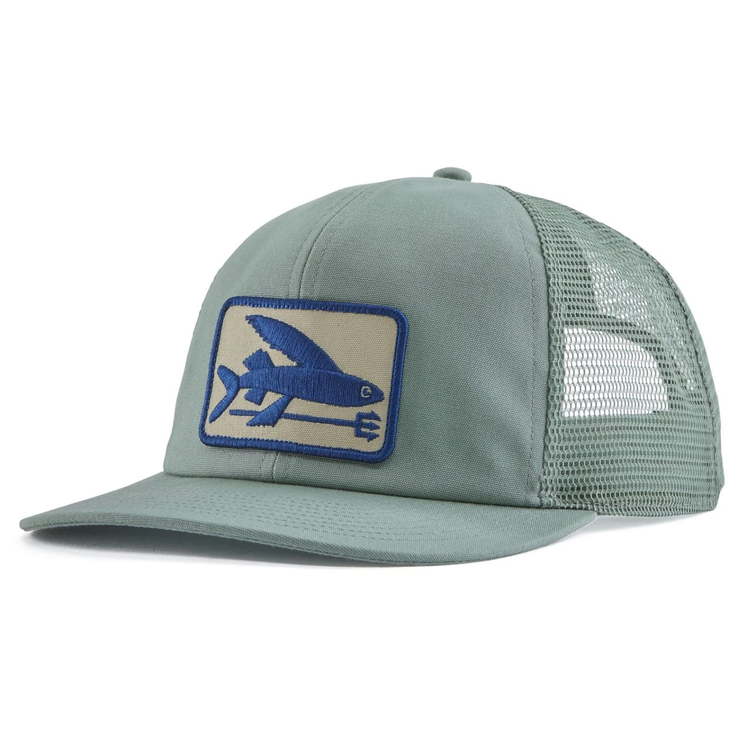 Шапка с козирка Patagonia Flying Fish Relaxed Trucker Hat Cap - Cover Green