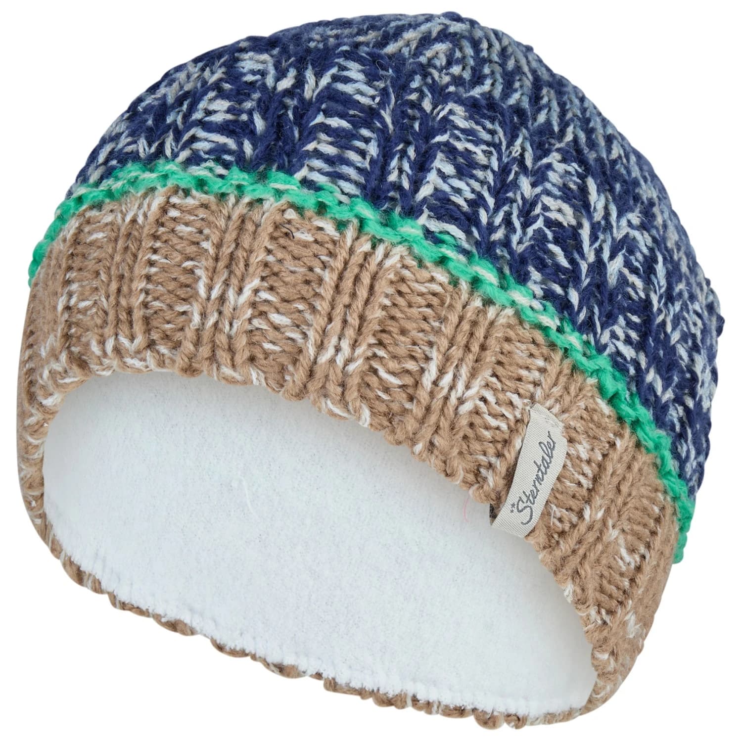 Детска зимна шапка (beanie) Sterntaler Kid's Strickmütze Farbmix Beanie - Marine