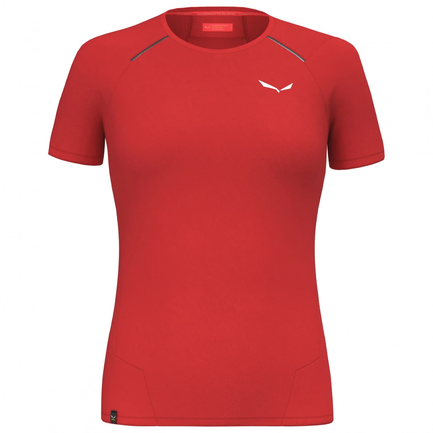 Дамска тениска Salewa Women's Pedroc Dry Hybrid T-Shirt Sport shirt - Flame