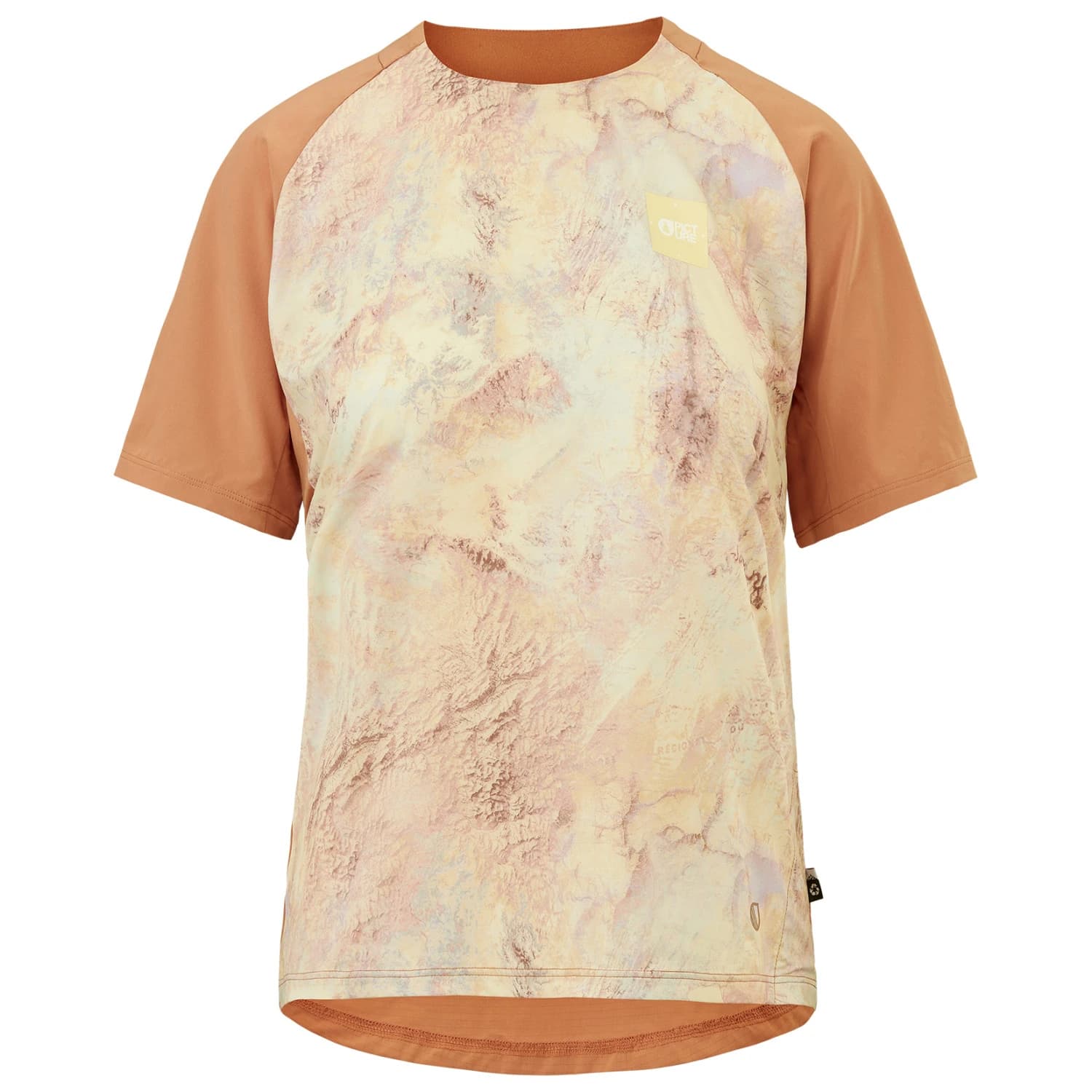 Дамска спортна тениска Picture Women's Ice Flow Printed Tech Tee Sport shirt - Geology Cream