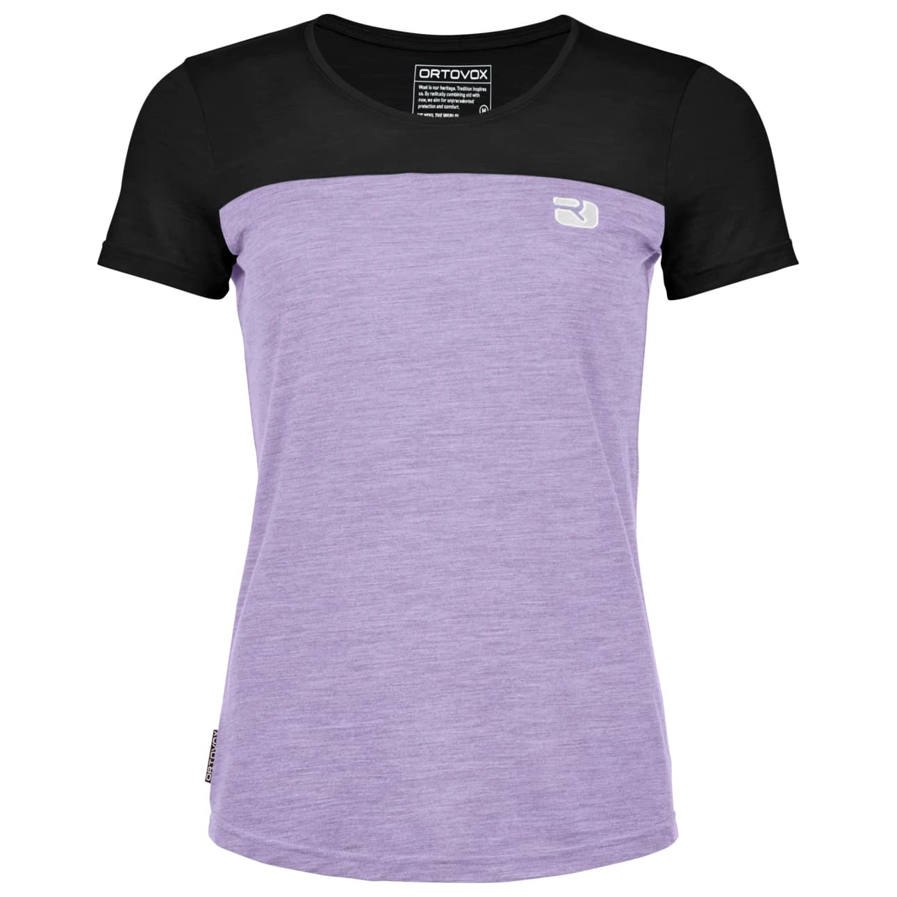 Дамска мериносова блуза Ortovox Women's 150 Cool Logo T-Shirt Merino shirt - Black Raven II