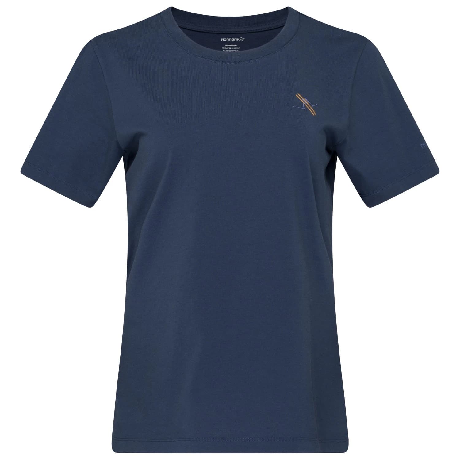 Дамска тениска Norrøna Women's /29 Cotton Activity Embroidery T-shirt - Indigo Night