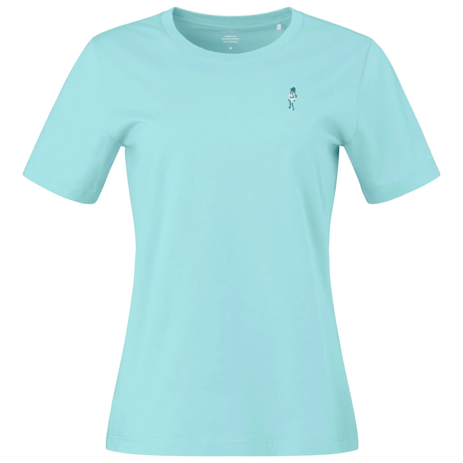 Дамска тениска Norrøna Women's /29 Cotton Activity Embroidery T-shirt - Aqua Haze