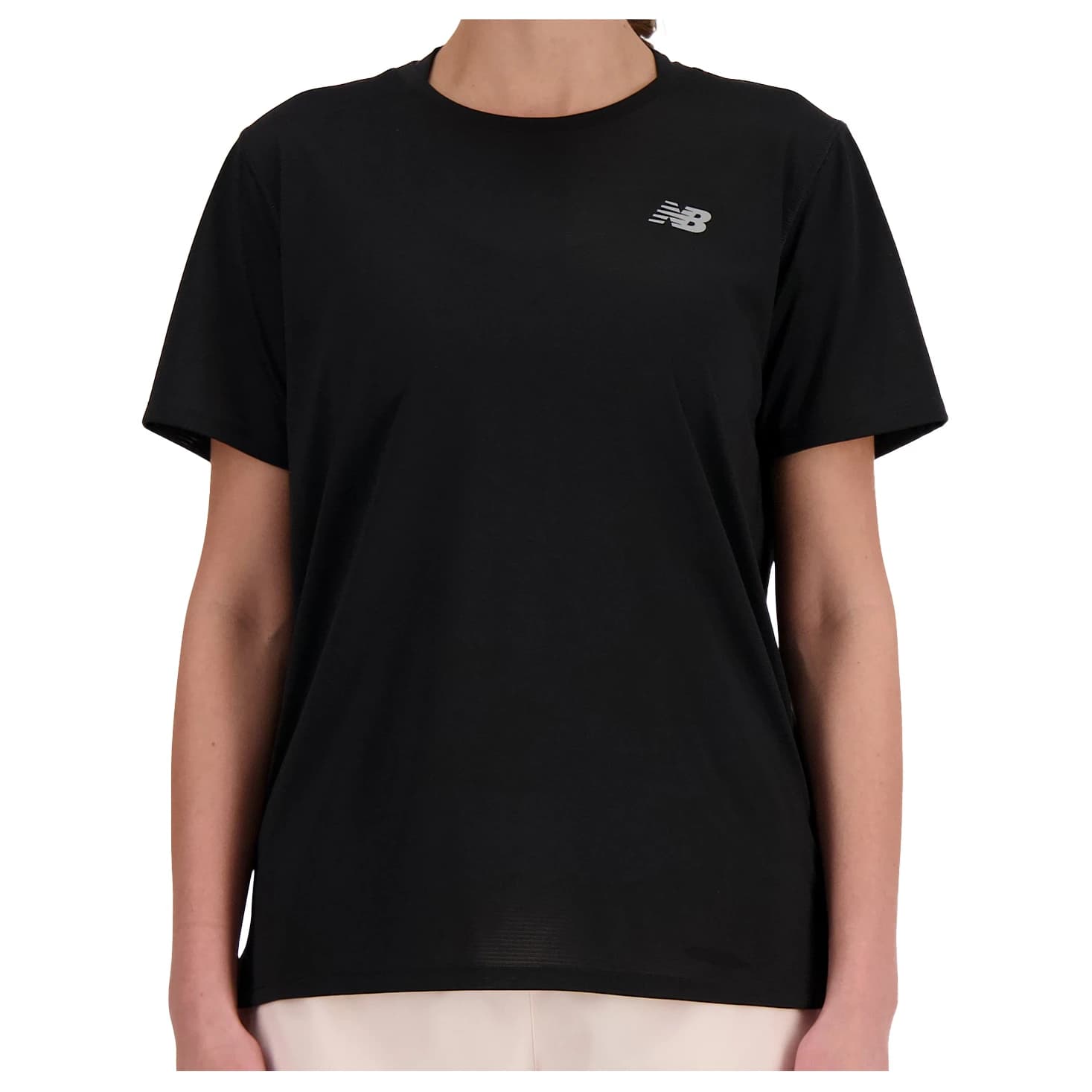 Дамска тениска New Balance Women's Sport Essentials S/S Running shirt - Black
