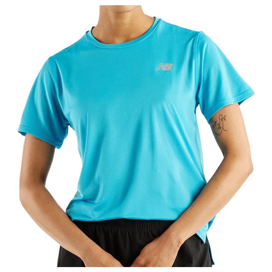 Дамска тениска New Balance Women's Sport Essentials S/S Running shirt - Blue