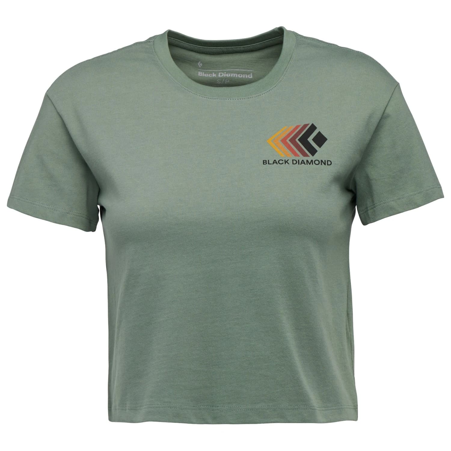 Дамска тениска Black diamond Women's Faded Crop S/S Tee T-shirt - Laurel Green