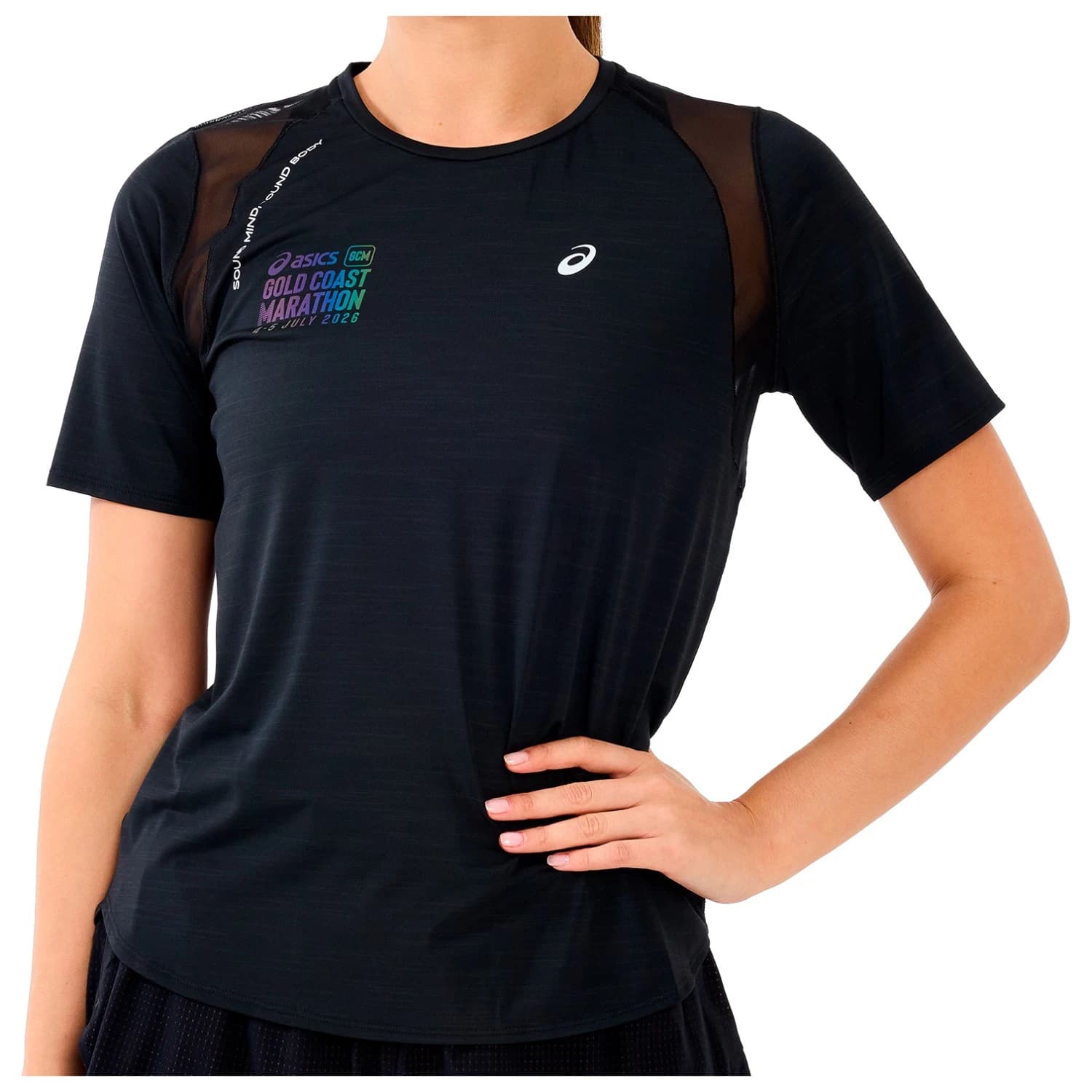 Дамска тениска Asics Women's Road S/S Top Running shirt - Performance Black II