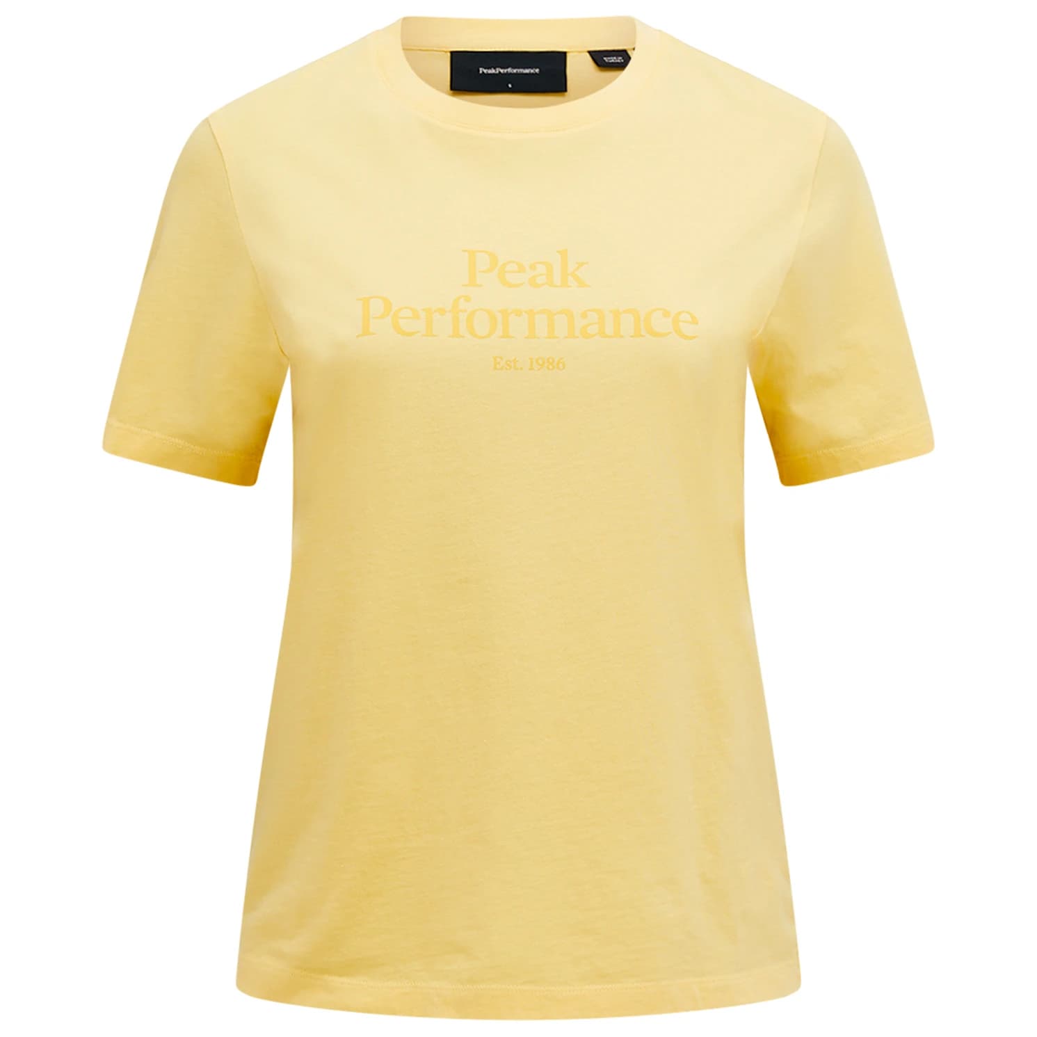 Дамска тениска Peak performance Women's Original Tee T-shirt - Mellow Yellow