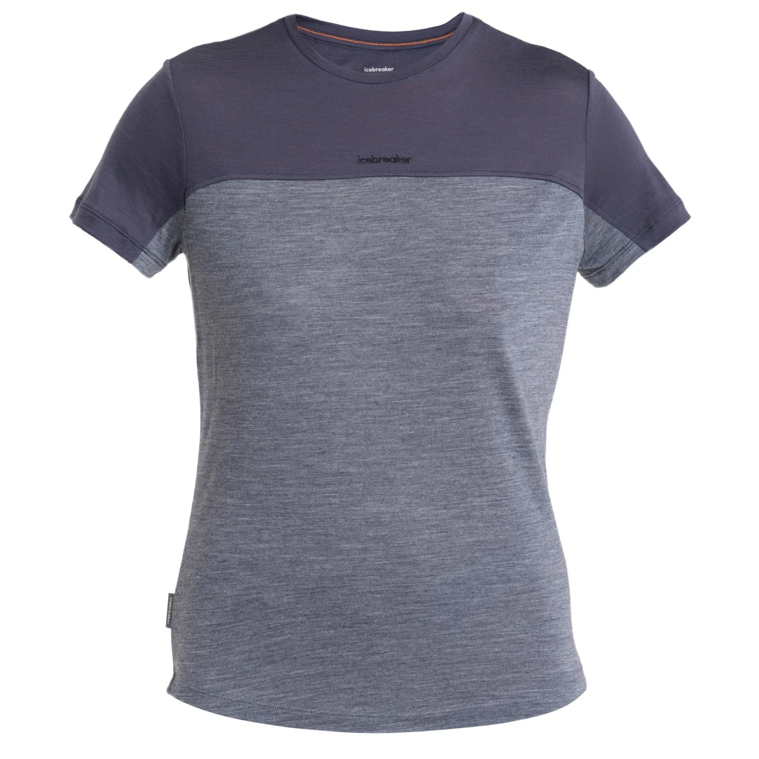 Дамска мериносова блуза Icebreaker Women's Cool-Lite Sphere III S/S Tee CB Merino shirt - Graphite Heather / Graphite / Colour Block