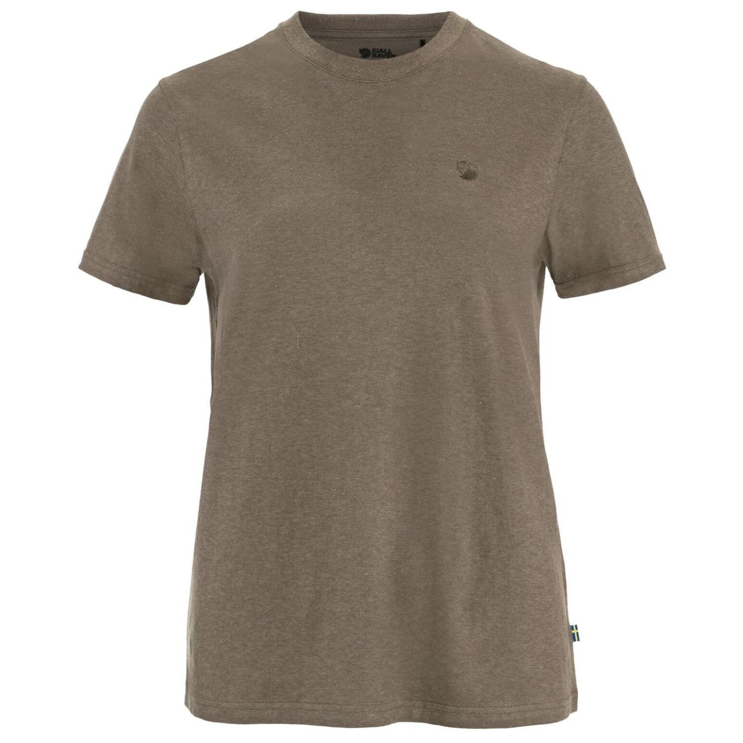 Дамска тениска Fjällräven Women's Hemp Blend T-Shirt - Suede Brown