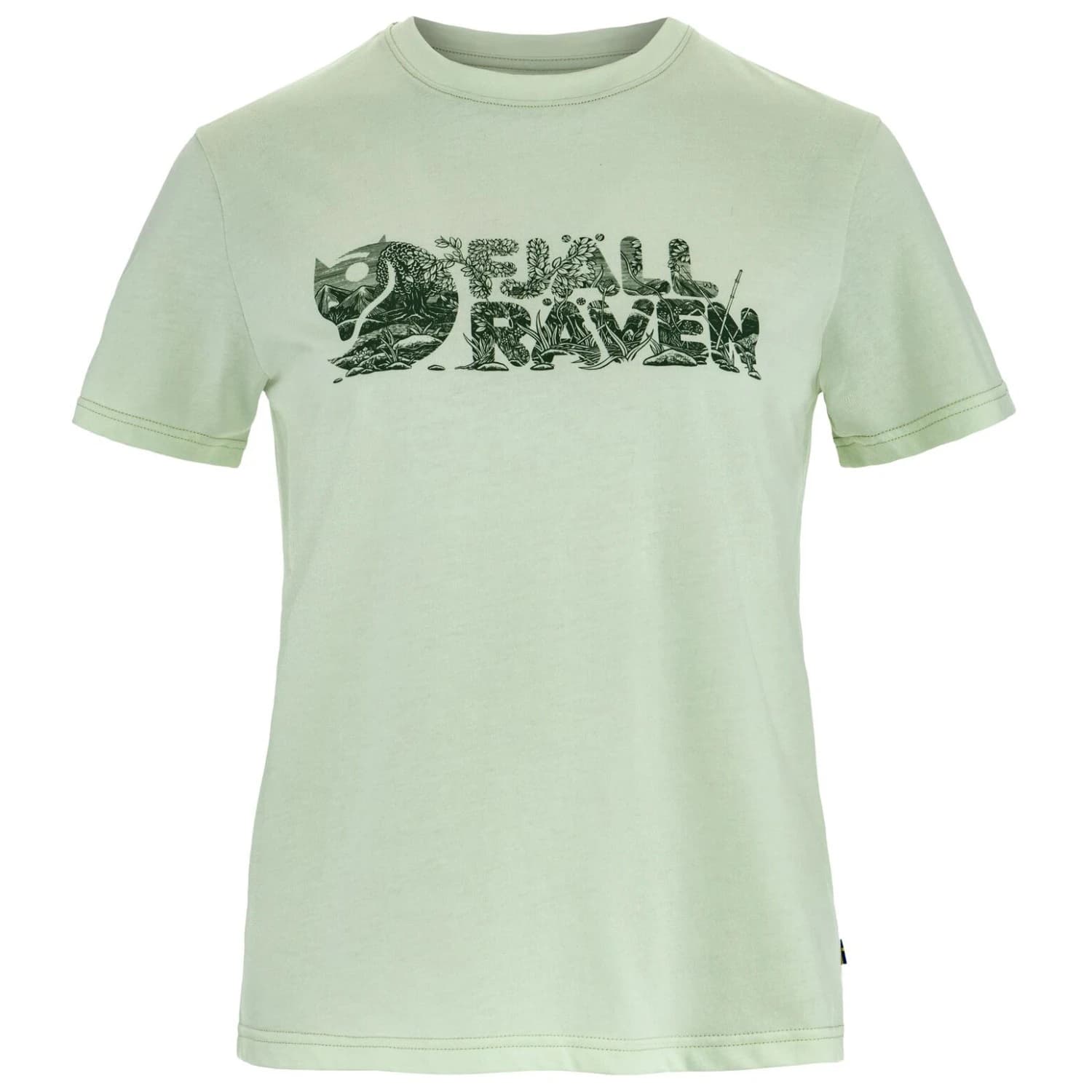 Дамска тениска Fjällräven Women's Lush Logo T-Shirt - Soft Jade