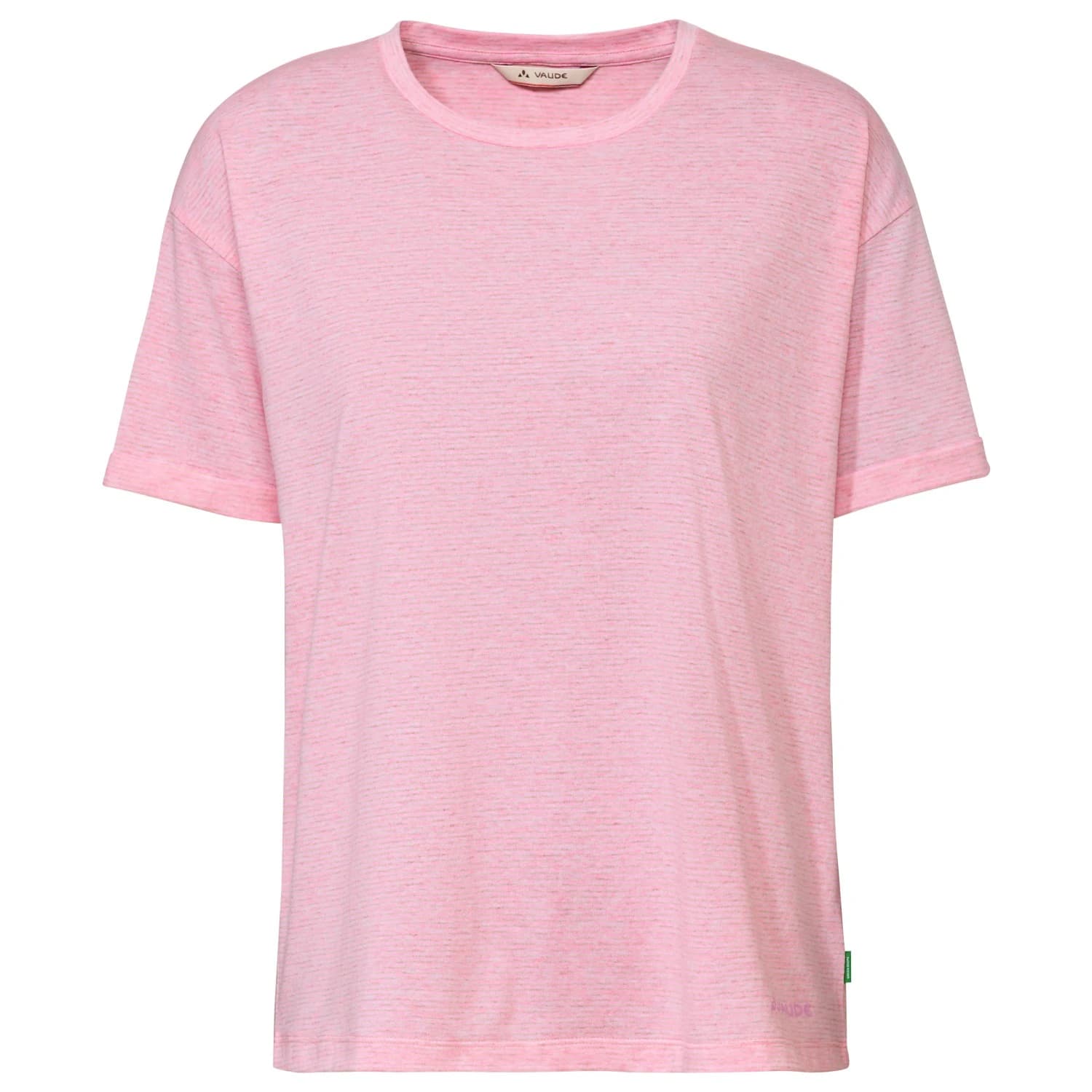 Дамска тениска Vaude Women's Mineo Striped T-Shirt - Raspberry