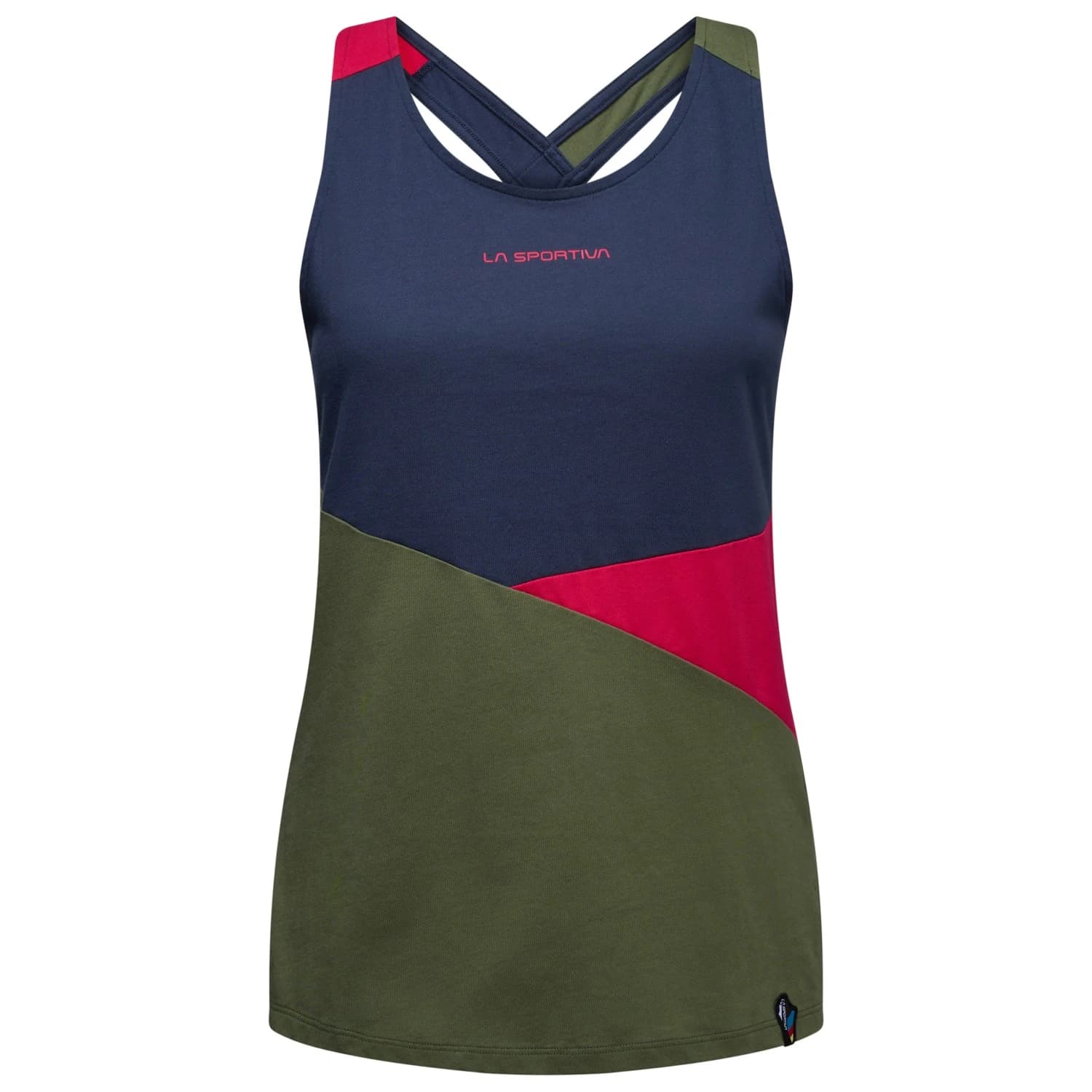 Дамски потник с широка презрамка La sportiva Women's Twist Top - Cypress / Night Sky
