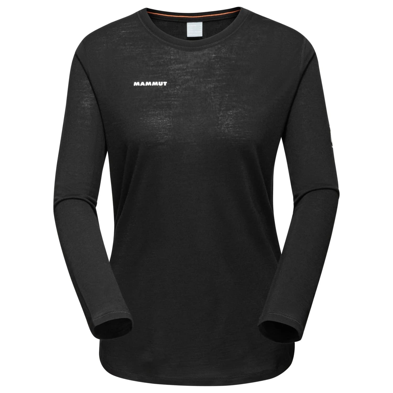 Дамска мериносова блуза Mammut Women's Tree Wool Firstlayer Longsleeve Merino shirt - Black