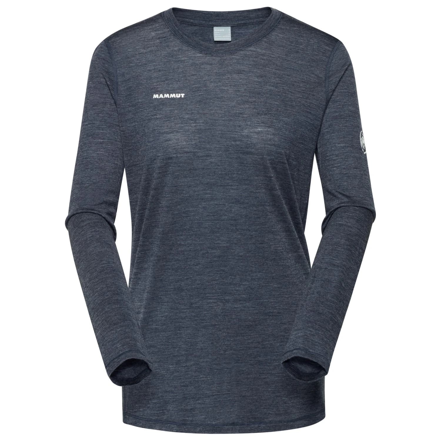 Дамска мериносова блуза Mammut Women's Tree Wool Firstlayer Longsleeve Merino shirt - Marine Melange