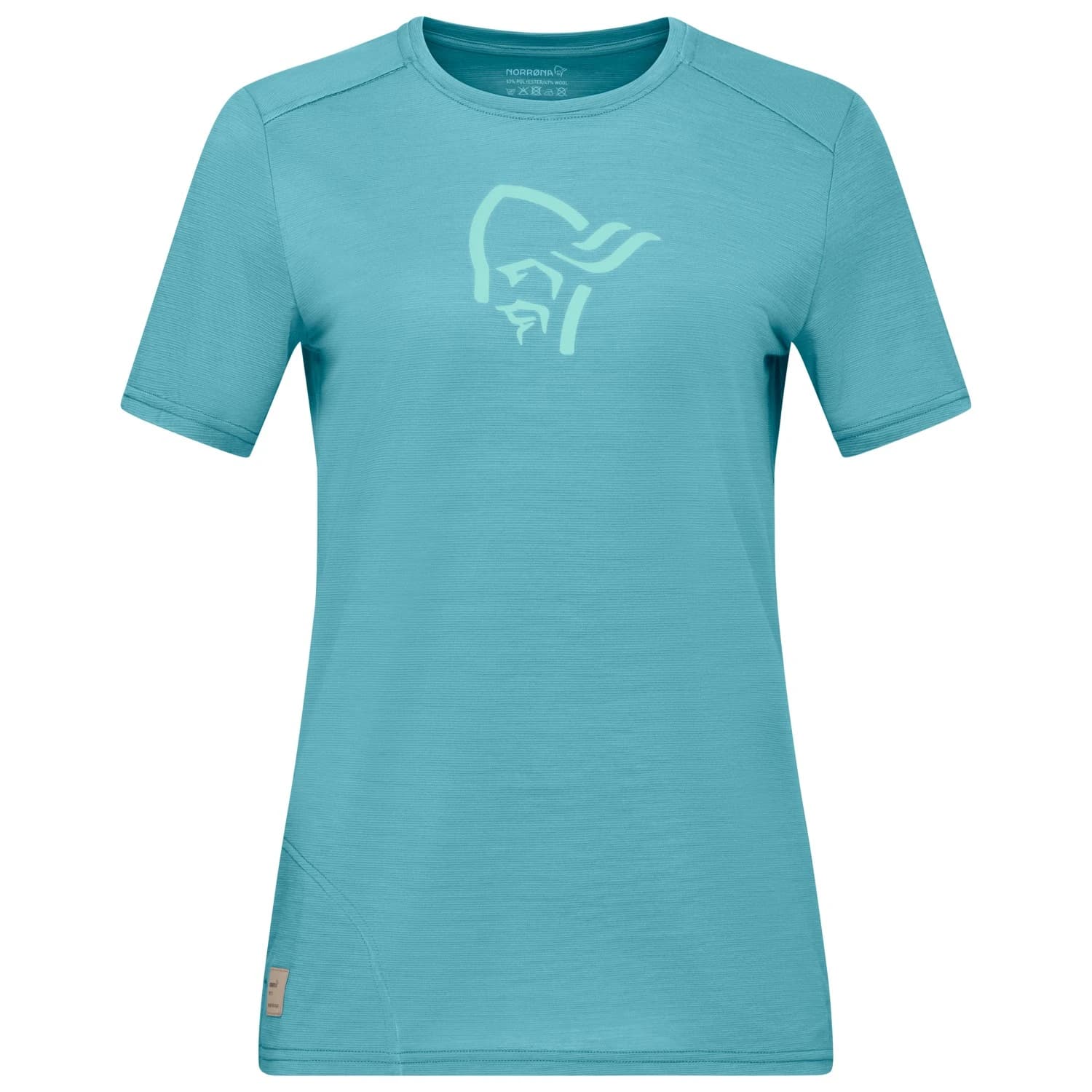 Дамска мериносова блуза Norrøna Women's Femund Equaliser Merino T- Shirt Merino shirt - Brittany Blue