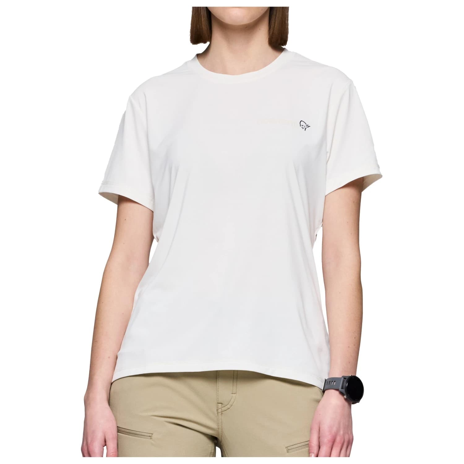 Дамска спортна тениска Norrøna Women's Femund Tech T-Shirt Sport shirt - Snow White
