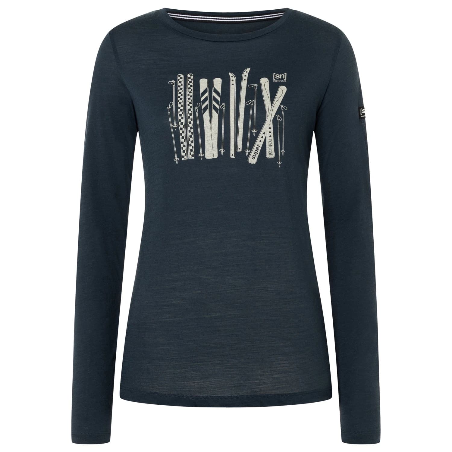 Блуза с дълъг ръкав super.natural Women's Fourski L/S Longsleeve - Blueberry / Various
