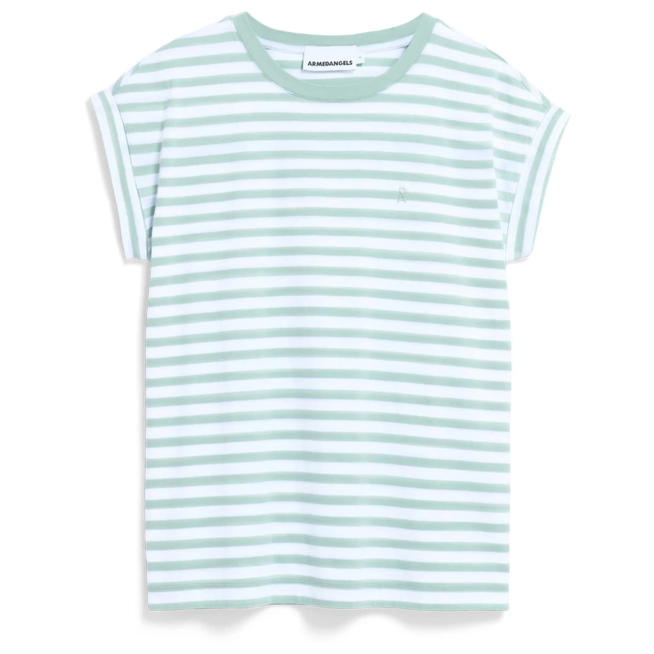 Дамска тениска ARMEDANGELS Women's Idaara Stripes T-shirt - White / Foam