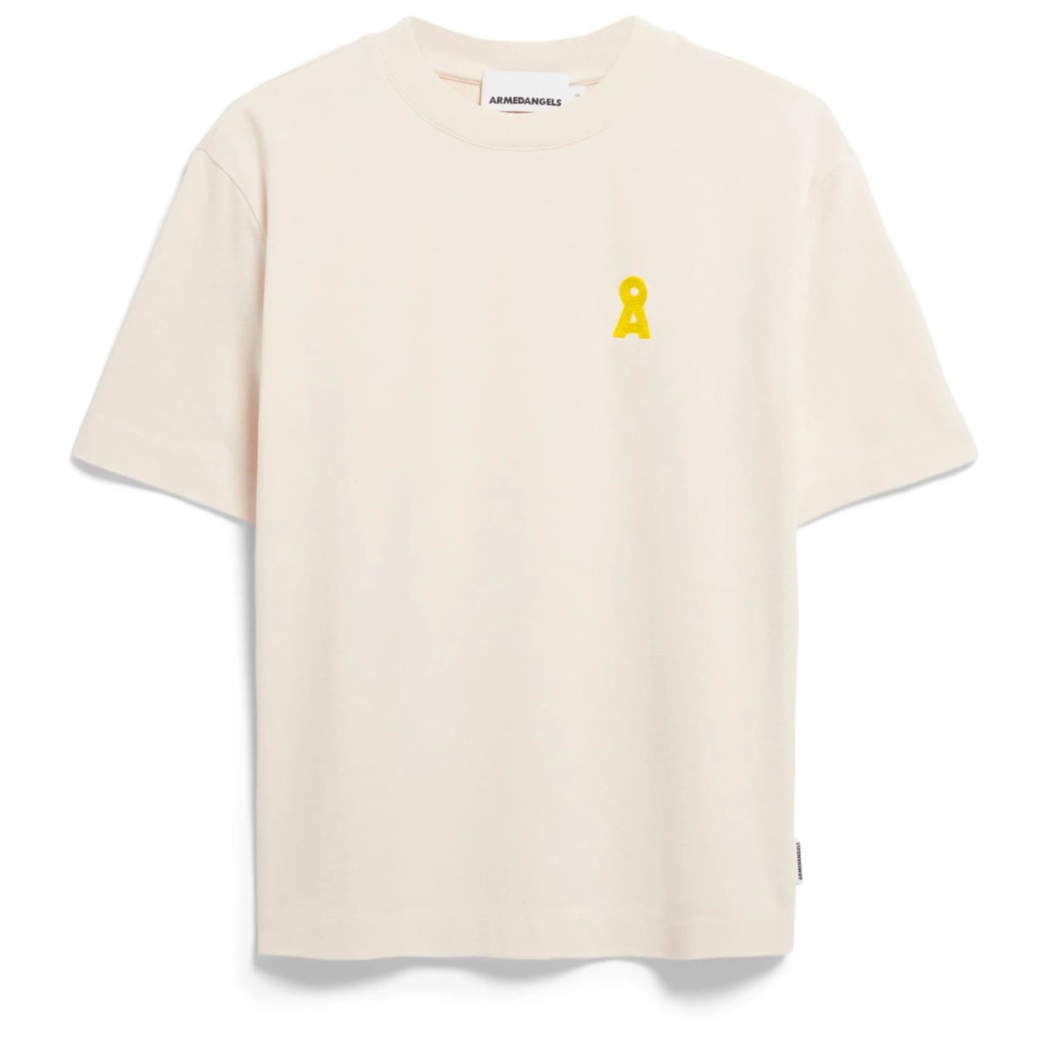 Дамска тениска ARMEDANGELS Women's Tarjaa Å Embro T-shirt - Undyed / Yellow