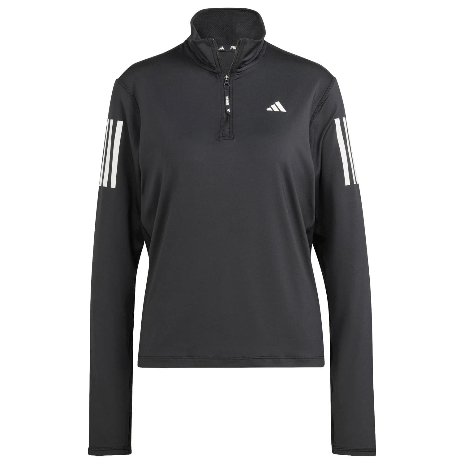 Дамска тениска Adidas Women's Own the Run Half-Zip Running shirt - Black