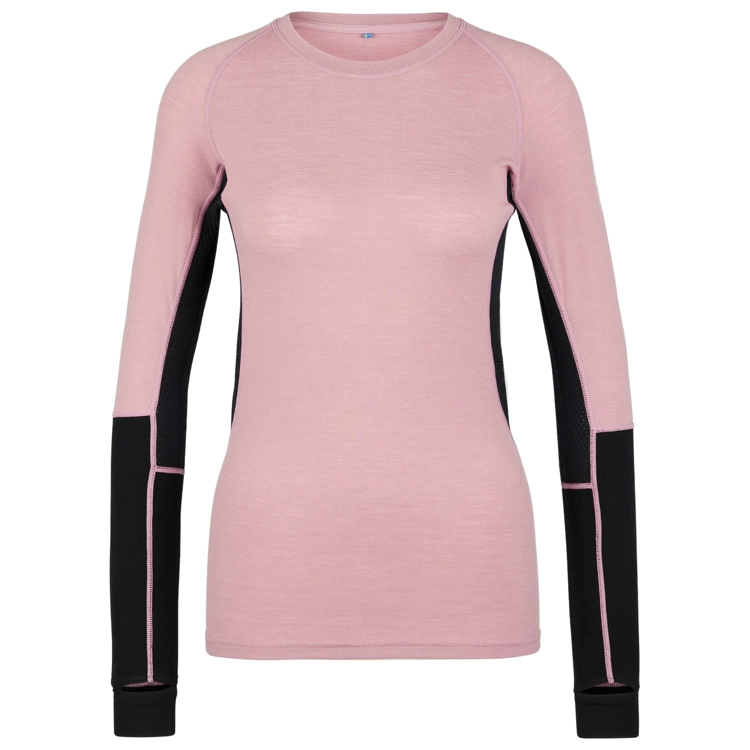 Дамска мериносова блуза Stoic Women's MerinoMesh150 SadjemSt. L/S Merino shirt - Dark Orchid / Black