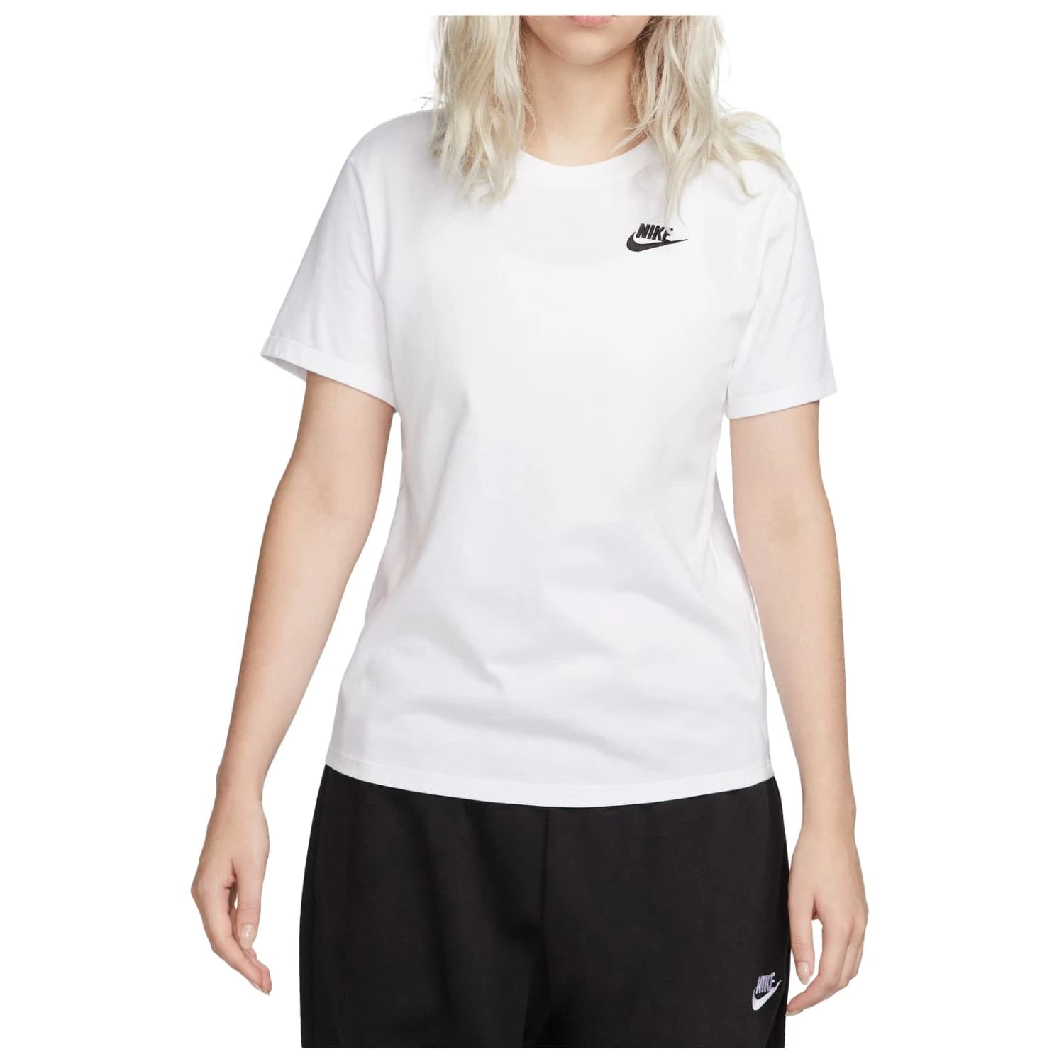 Дамска тениска Nike Women's Sportswear Club Essential Sport shirt - White