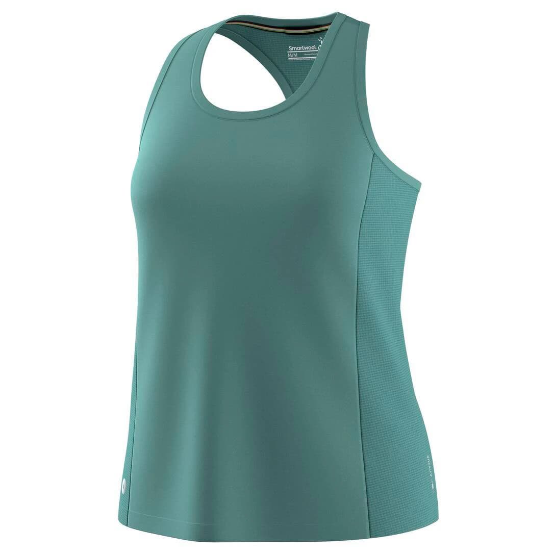 Дамски потник с широка презрамка Smartwool Women's Active Mesh Racerback Tank Tank top - Dusty Teal