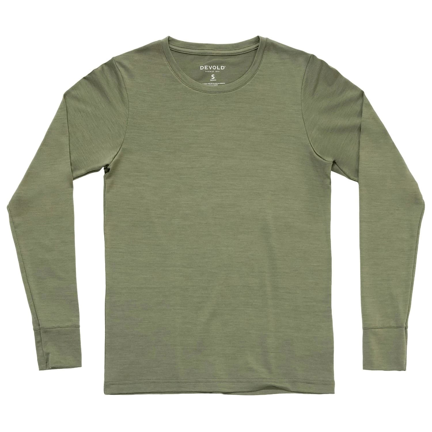 Дамска мериносова блуза Devold Women's Classic L/S Merino shirt - Lichen