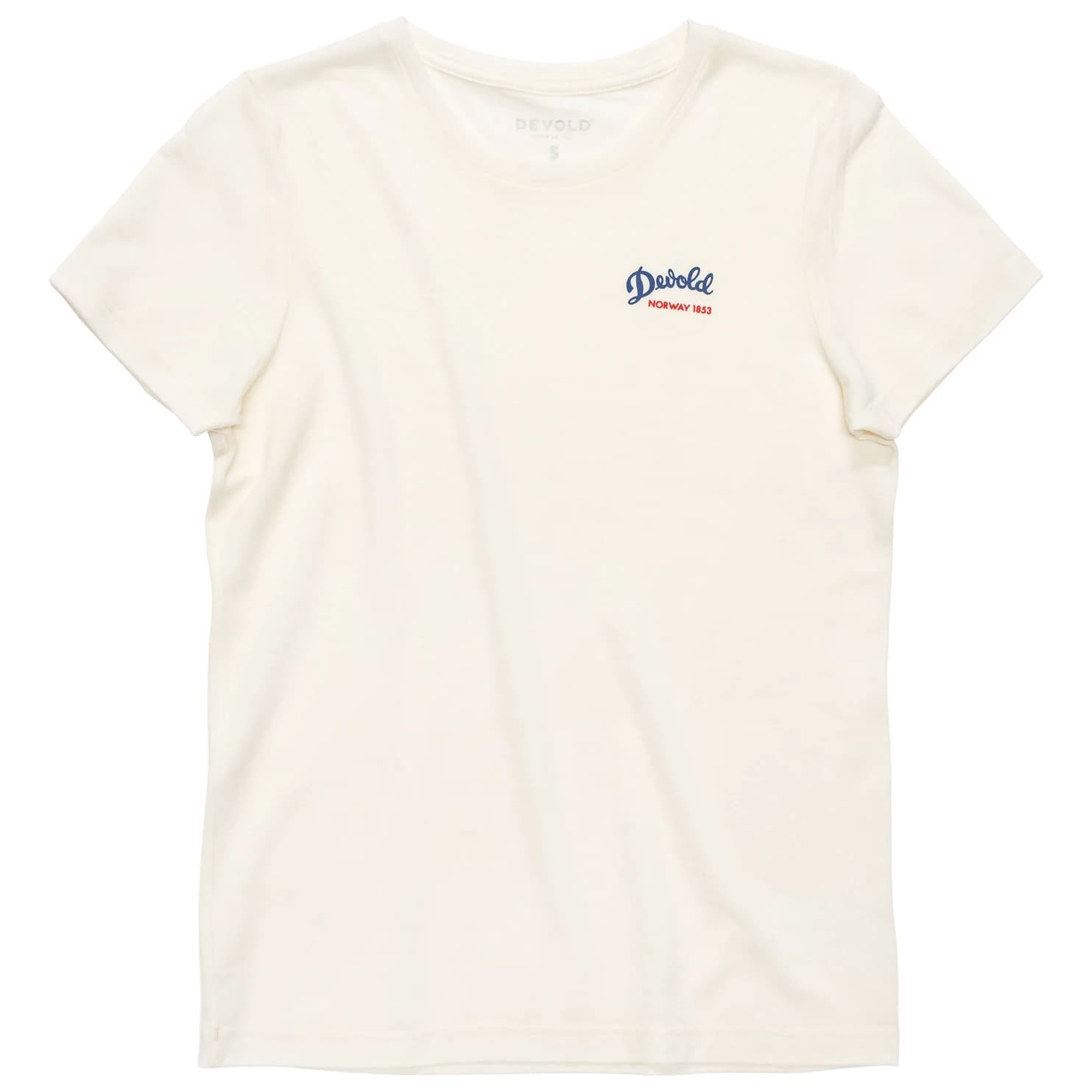Дамска мериносова блуза Devold Women's Classic Script Tee Merino shirt - White