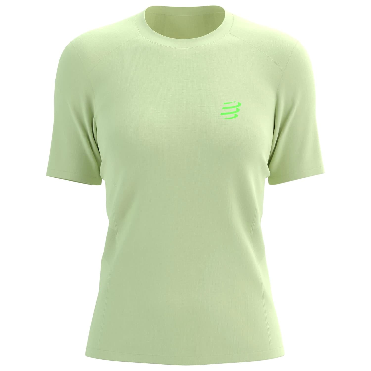 Дамска тениска Compressport Women's Performance S/S T-Shirt Running shirt - Lime