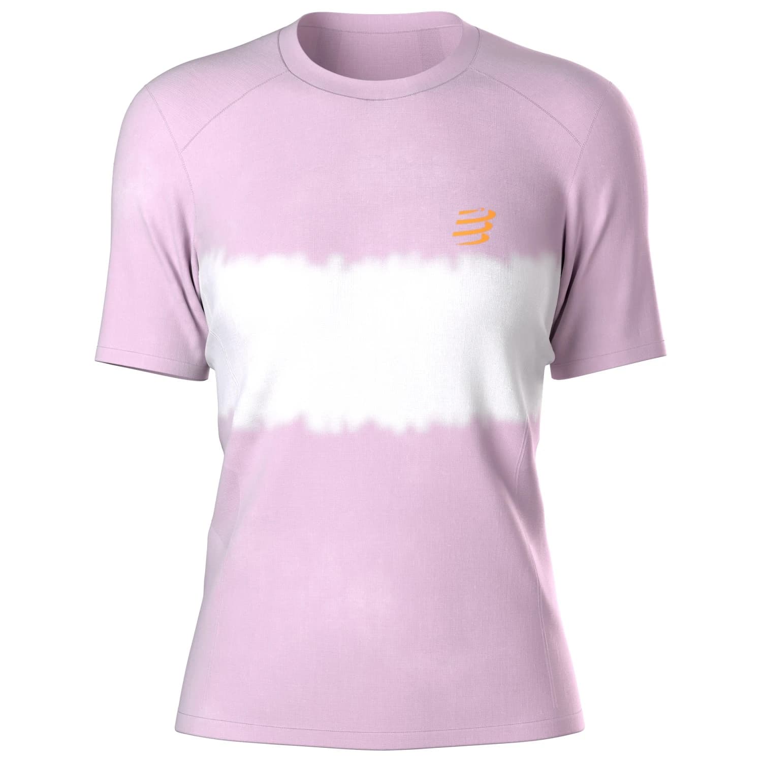 Дамска тениска Compressport Women's Performance S/S T-Shirt Running shirt - Orchid Bouquet / Apricot / White