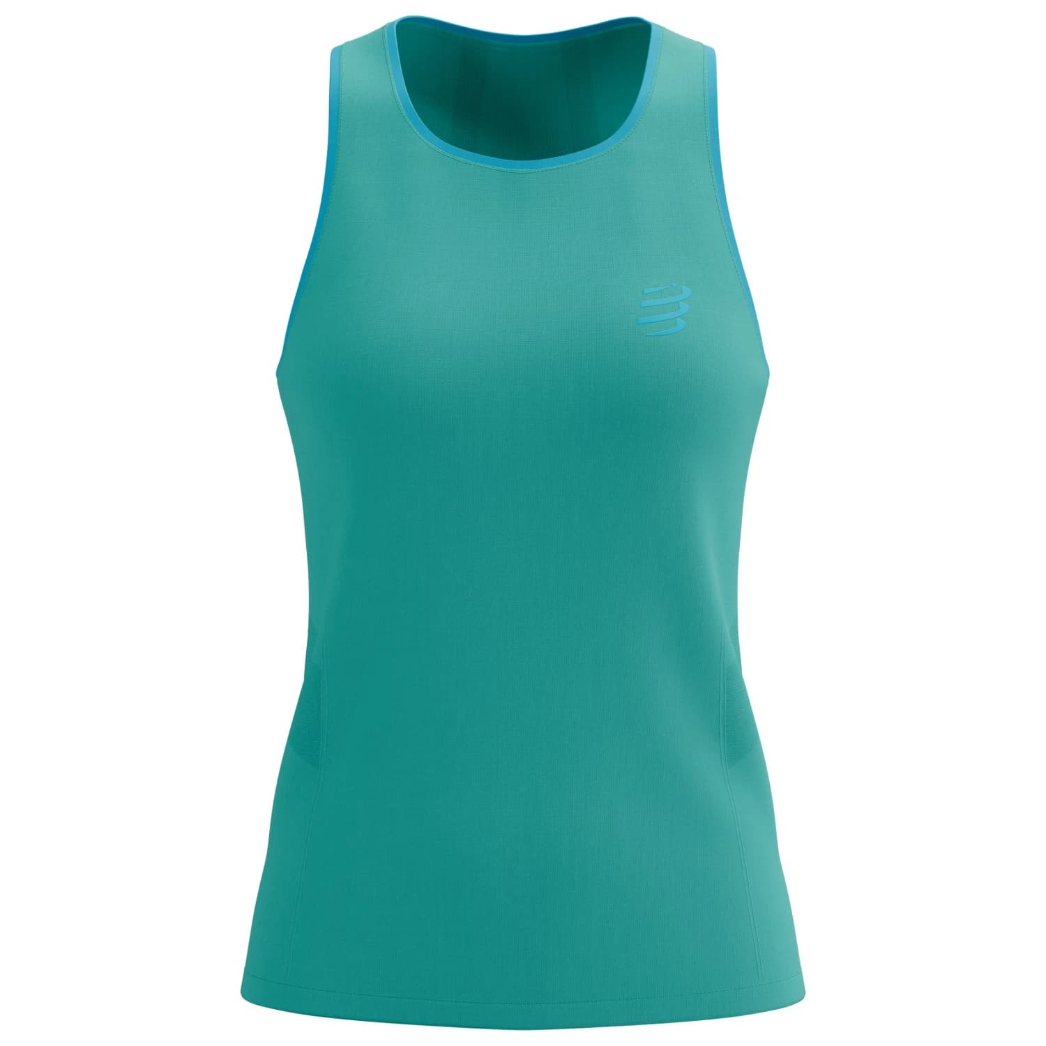 Дамска тениска Compressport Women's Performance Singlet Running shirt - Pool Blue