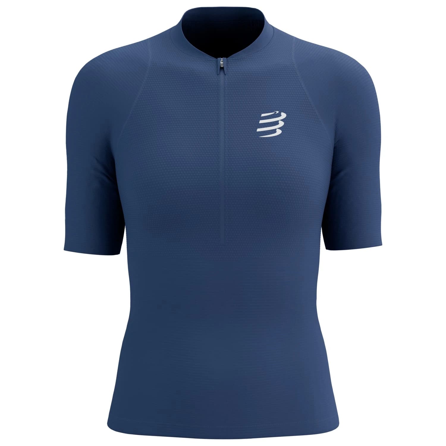 Дамска тениска Compressport Women's Trail Racing Postural S/S Top Running shirt - Indigo