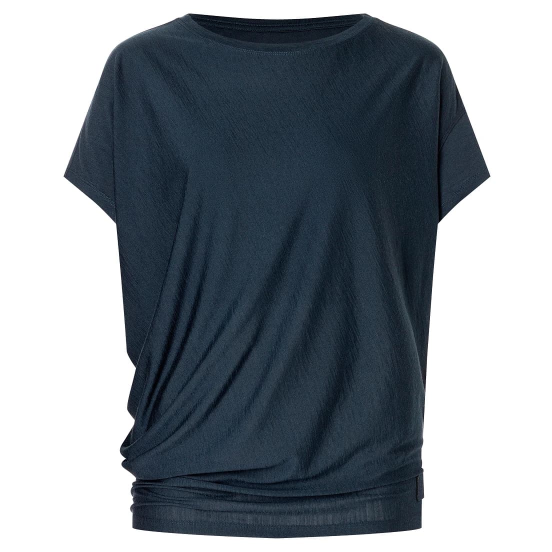 Дамска мериносова блуза super.natural Women's Yoga Loose Bio Jersey Tee Merino shirt - Blueberry