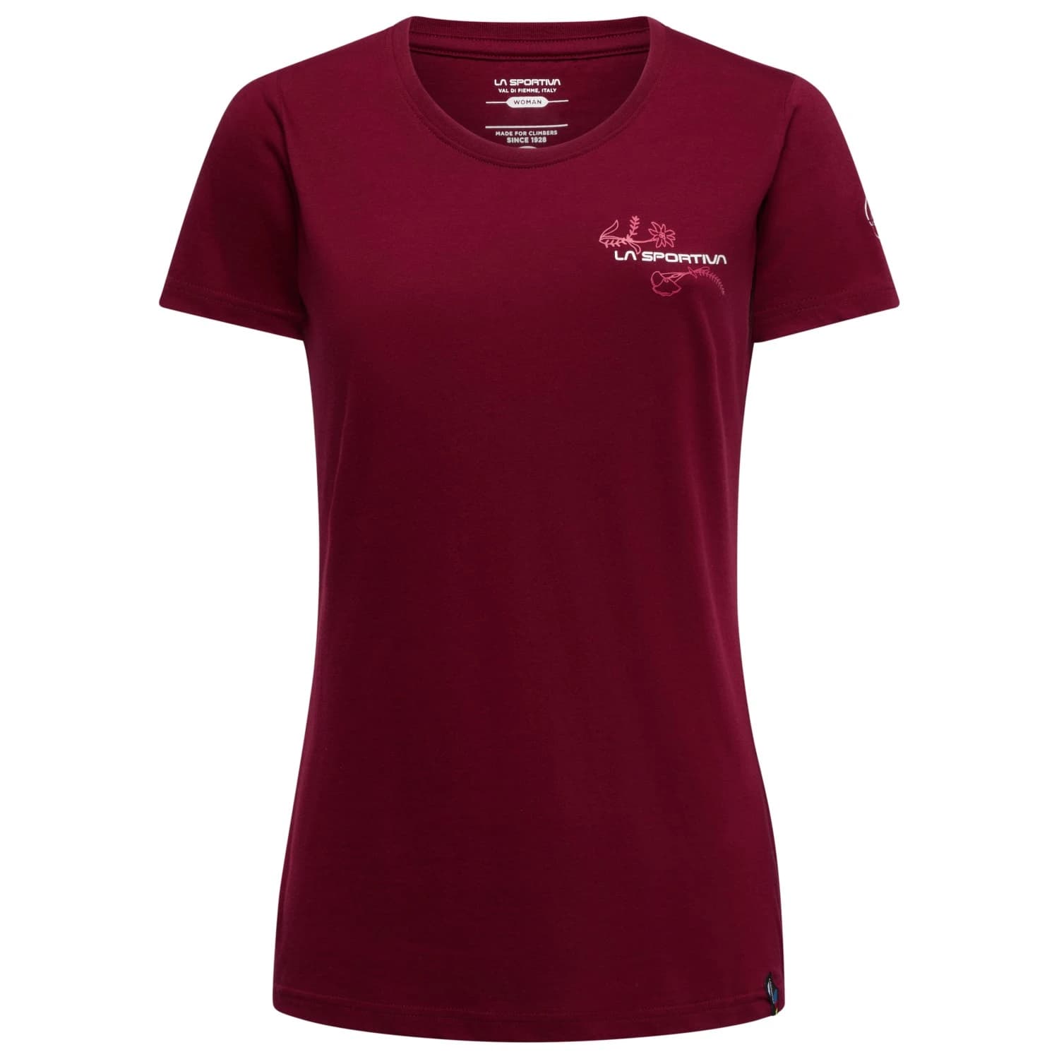 Дамска тениска La sportiva Women's Climb Flower T-Shirt - Redwood / Azalea