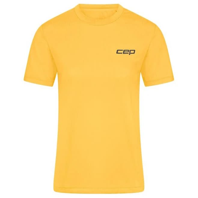 Дамска тениска CEP Women's Run Shirt Short Sleeve Running shirt - Marigold