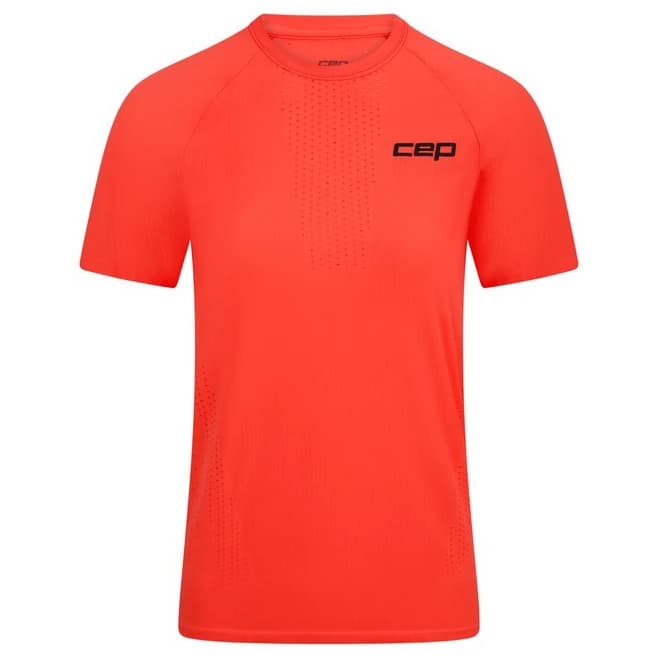 Дамска тениска CEP Women's Run Ultralight Shirt Short Sleeve 3.0 Running shirt - Neon Coral